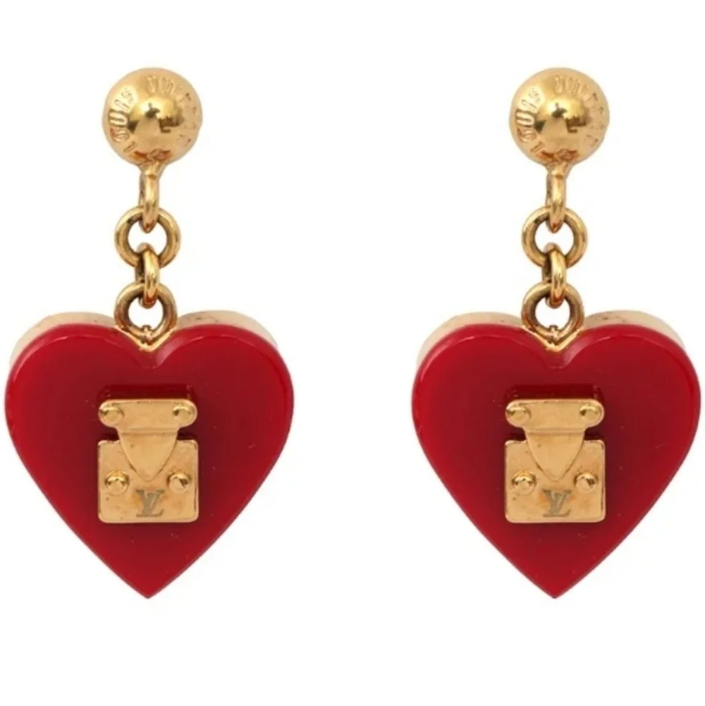 Louis Vuitton Sweet Monogram Heart Drop Earrings M68790